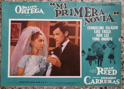 Palito Ortega - Mi Primera Novia - Afiche Cine 1966 Novia 0