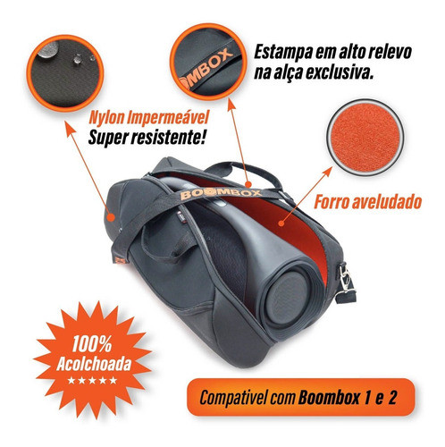Bolsa Case Capa Protetora Jbl Boombox Alça De Ombro Estampa 1