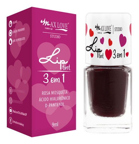 Tinta Para Labios Lip Tint 3 En 1 Max Love Tono 502 Vegana 0