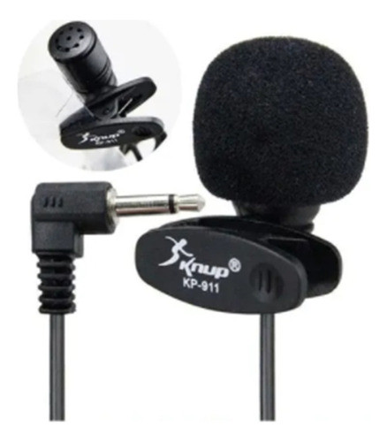 Microfone De Lapela Kp911 Lapella Discreto Simples Skipe 0