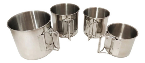 Set De 4 Jarros De Acero Inoxidable Distintas Medidas Campin 0