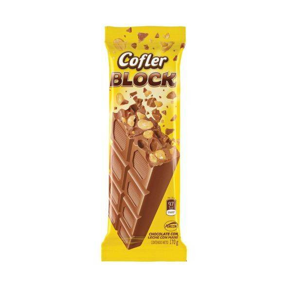 Block Tableta Large Bar 170 Milk Chocolate with Peanuts, 170 g / 6 oz