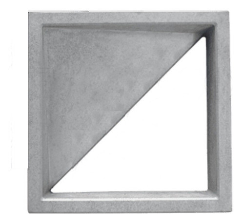 Forma Vazado Cobogó Abs 1,5mm (bandeira/triângulo 30x30x3cm) 0