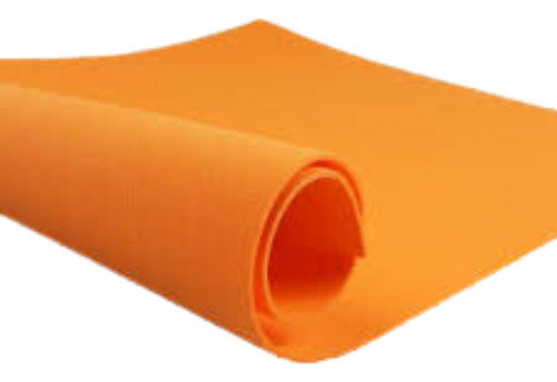Eva 3mm Liso Laranja Por Metro 1,20m De Largura 0