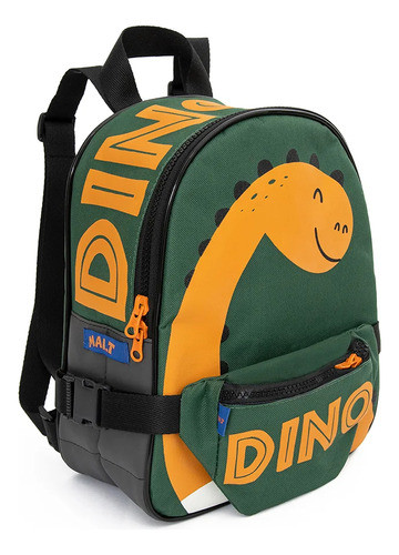 Bolsa Mochila Pochete 4 Em 1 Dino Verde Mait Criações 0