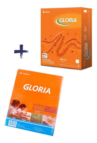 Repuesto Gloria Nª3 Rayado X400 Y Cuadriculado X96 - Combo 1