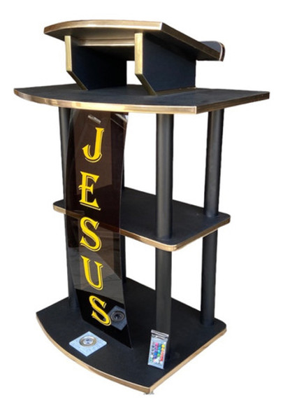 Púlpito De Madeira 12x Sem Juros C/led Colorida Frete Grátis 0