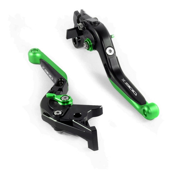 Levas Rebatibles Kawasaki Z900 Verde Negro Mk Motos 0