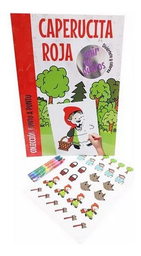 Libro Caperucita Roja Unir Puntos Con Stickers Ploppy 120648 0