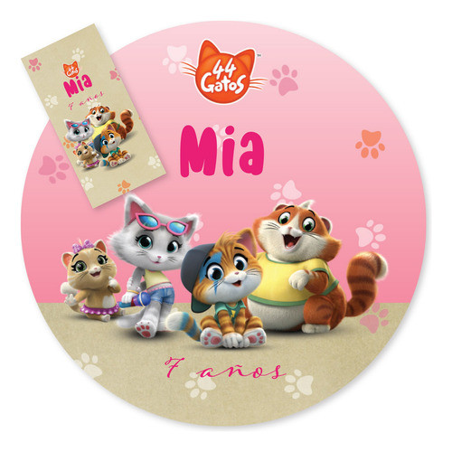 Kit Imprimible 44 Gatos Cats Candy Bar Tukit 1