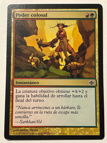 Cartas Magic Poder Colosal - Instantáneo  Mtg Nps 0