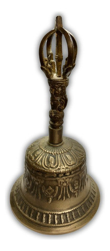 Campana Tibetana De Bronce 20cm De Alto. Sonido Profundo 0