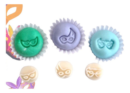 Kit Carimbos Marcadores Máscaras De Carnaval Docinho 3 Uni 0