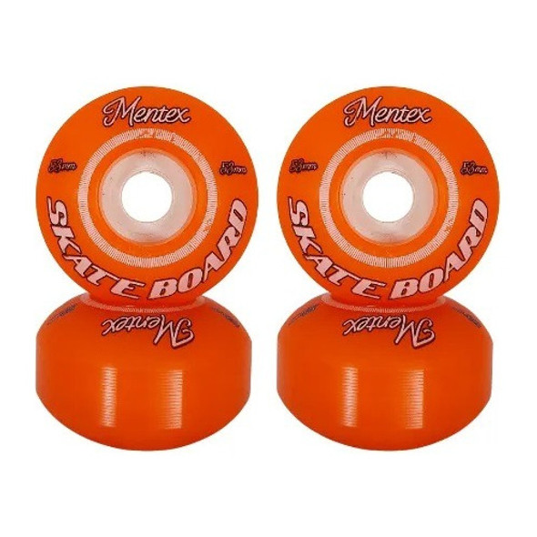 Roda Mentex 53mm 99a Laranja - Skate Street 0