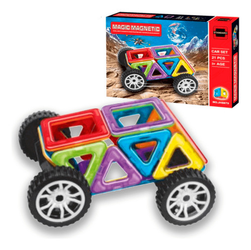 Magic Magnetic Set Auto Magnético 21 Piezas 0