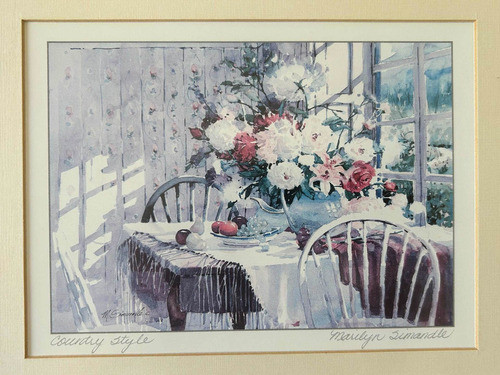 Cuadro De Marilyn Simandle Impreso Firma Original Del Autor 1