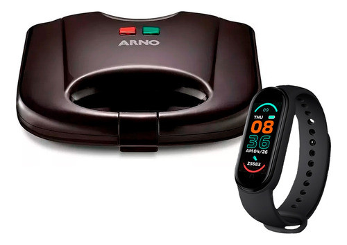 Sandwichera Compacta Arno 700w + Smartwatch 0