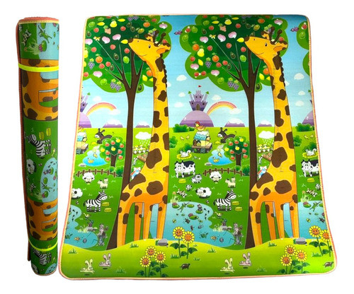 Alfombra Antigolpe Funny Smile Reversible Gateo  Hermosa! 0