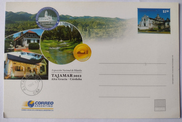Tarjeta Entero Postal Exposicion Filatelica Tajamar 2012 0