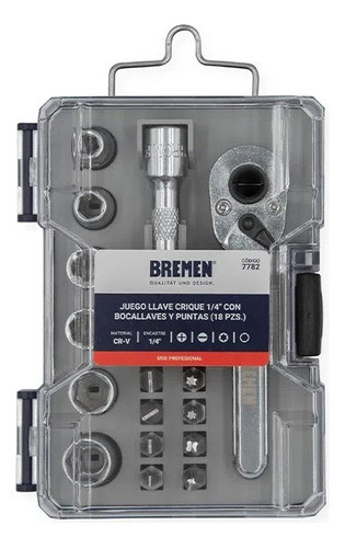 Mini Juego Bremen De Tubos Puntas Crique 18 Pzs Enc 1/4 7782 0