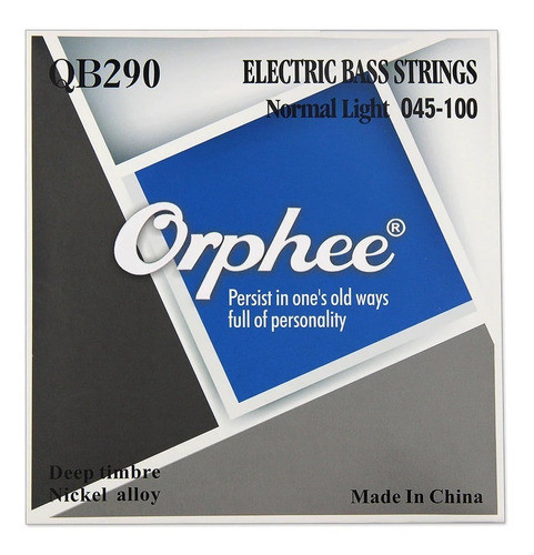 Juego De Cuerdas Bajo Eléctrico Orphee 0.45 - 100 0