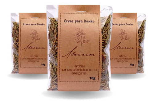 Kit Ervas Alecrim Banho Erva Seca | Legítimo Alecrim Místico 0