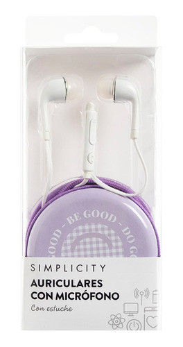 Auriculares Simplicity Con Estuche Unicornio 1