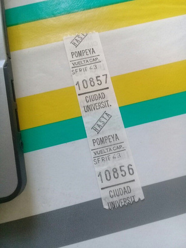 Boleto Colectivo Línea 160 Pompeya Ciudad Universitaria 0