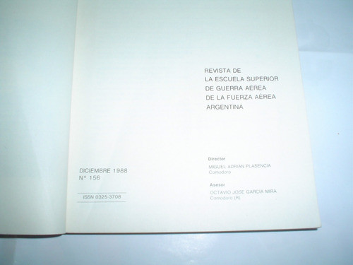 Fuerza Aerea Argentina Escuela Guerra Aerea  1988 Nº156 1