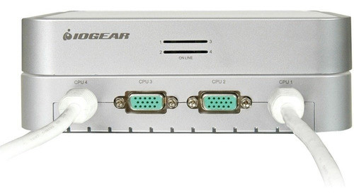 Conmutador Kvm Iogear 4 Puertos Minivista Micro Usb Vga C 1