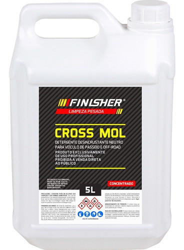 Cross Mol Finisher Shampoo Automotivo Limpeza Pesada 5l 0
