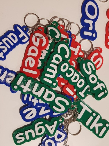 21 Llaveros Nombre Personalizados Souvenir Plastico 3d 1