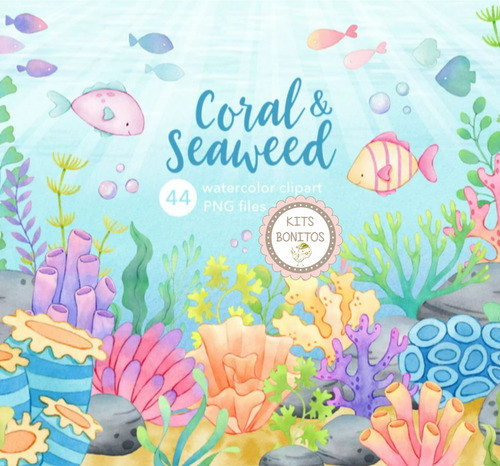 Kit Cliparts Imagenes Png Animales Del Mar Oceano Bebes 1