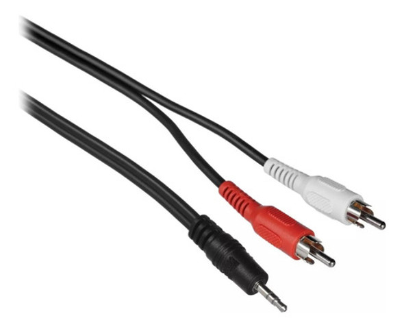 Cable De Audio 2 Metros Mini Plug 3,5mm Stereo A Rca X 2 0
