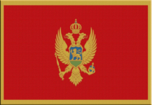 Parche Termoadhesivo Bandera Montenegro 0