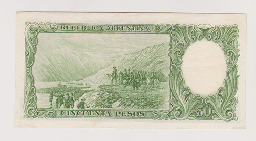 Billete Argentina 50 $ Bottero 2011 Año 1963 Excelente 1