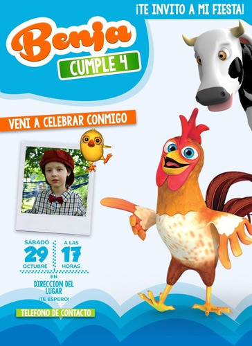 Invitación Animada Con Música La Granja De Zenón 1