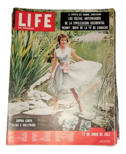 Antigua Revista Life En Español Sophia Loren Año 1957 0