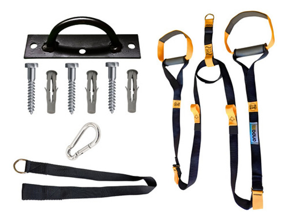 Trx Profissional Com Manopla Emborrachada + Suporte Teto Top 0 Trx Profissional Com Manopla Emborrachada + Suporte Teto Top 0