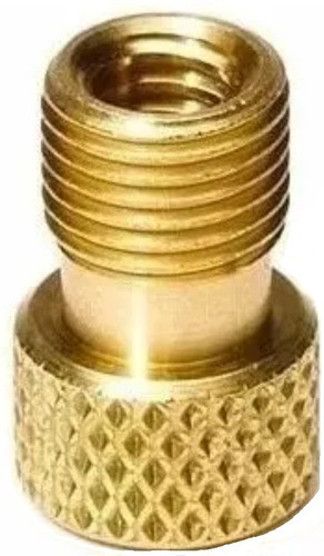 Adaptador Válvula De Bicicleta A Auto Bronce 1