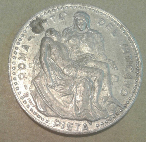 Medalla Papa Juan Pablo Segundo Roma Vaticano Piedad Pieta 1