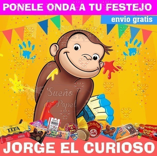 Kit Imprimible Jorge El Curioso Mod 2 Editable 1