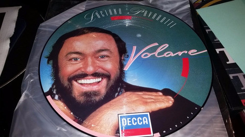 Luciano Pavarotti Volare Vinilo Maxi Picture Impecable 1987 0