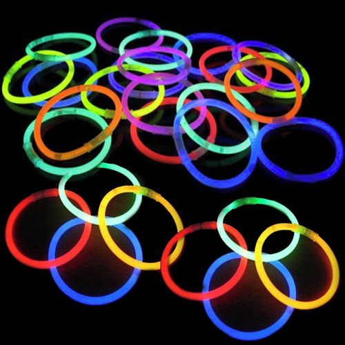 Pulseira Neon 100 Un Adereços Balada Fluorescente Festa Led 0