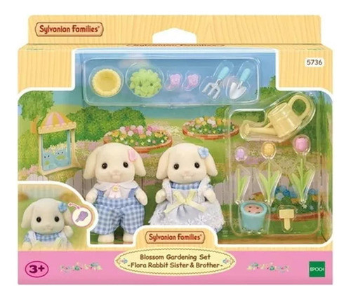 Conjunto Jardinagem Irmãos Coelho Floral Sylvanian Families 0