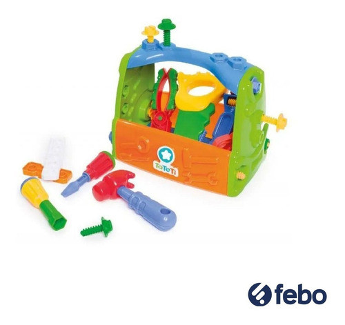 Valija De Herramientas Juguete Para Niños Calesita +3 Febo 1