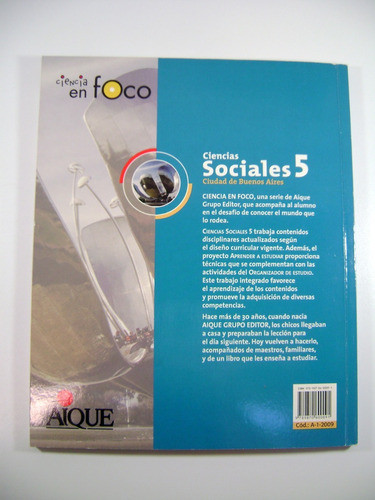 Ciencias Sociales 5 Caba Aique Ciencia En Foco Impecab Boedo 1