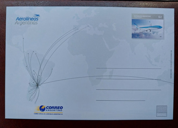 Entero Postal. 60 Años De Aerolíneas Argentinas. 2010 1