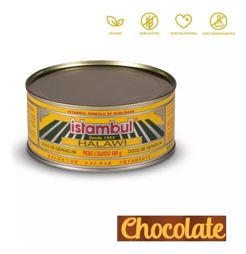 Halawi Istambul Doce Gergelim Haleu Raleu C/chocolate 500 Gr 0