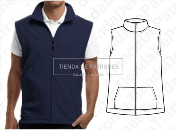 Molde Patron Imprimible Chaleco Unisex Talles Del Xs Al Xl 0 Molde Patron Imprimible Chaleco Unisex Talles Del Xs Al Xl 0